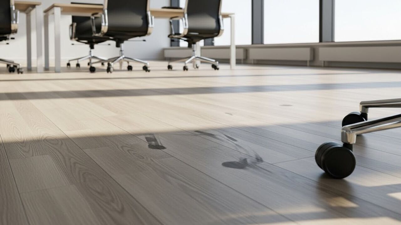 Pourquoi les roulettes des chaises de bureau laissent-elles des marques ?